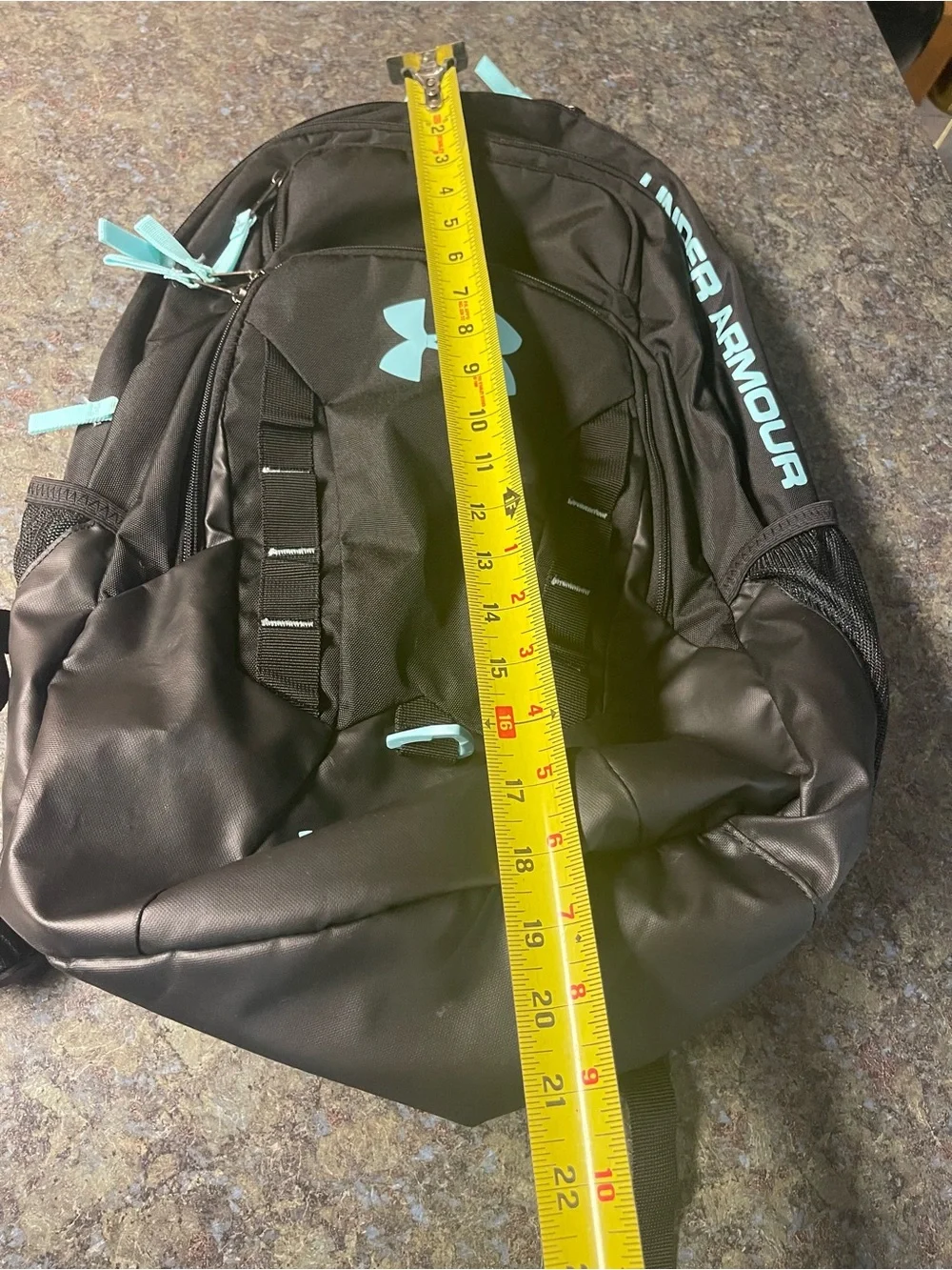 Under Armour Black and Teal Accent Backpack
